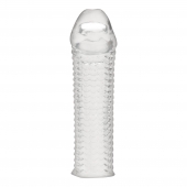 Текстурированная насадка на пенис Clear Textured Penis Enhancing Sleeve Extension - 16,5 см. - BlueLine - в Калининграде купить с доставкой