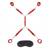 Красная фиксация на матрас Classic Bedspreader - Lux Fetish - купить с доставкой в Калининграде