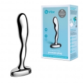 Стальной стимулятор простаты Stainless Steel Prostate Plug - 11,5 см. - b-Vibe - в Калининграде купить с доставкой