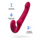 Малиновый безремневой страпон Lapis - 23 см. - Lovense - купить с доставкой в Калининграде