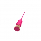 Розовый тонкий стимулятор Nipple Vibrator - 23 см. - I-MOON - купить с доставкой в Калининграде