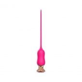 Розовый тонкий стимулятор Nipple Vibrator - 23 см. - I-MOON - купить с доставкой в Калининграде