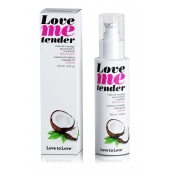 Съедобное согревающее массажное масло Love Me Tender Cocos с ароматом кокоса - 100 мл. - Love to Love - купить с доставкой в Калининграде
