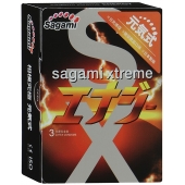 Презервативы Sagami Xtreme ENERGY с ароматом энергетика - 3 шт. - Sagami - купить с доставкой в Калининграде