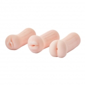 Набор из 3 мастурбаторов The Girl Next Door Tina - Dream Toys - в Калининграде купить с доставкой