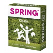 Классические презервативы SPRING CLASSIC - 3 шт. - SPRING - купить с доставкой в Калининграде