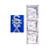 Розовые презервативы Sagami Xtreme FEEL FIT 3D - 3 шт. - Sagami - купить с доставкой в Калининграде