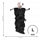 Черный мешочек для хранения игрушек Treasure Bag L - Satisfyer - купить с доставкой в Калининграде