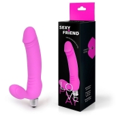 Розовый безремневой страпон Sexy Friend - 1137 - купить с доставкой в Калининграде
