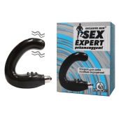 Чёрный массажёр простаты серии Sex Expert - Sex Expert - в Калининграде купить с доставкой