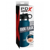 Мастурбатор-вагина в синей колбе F*ck Flask - Pipedream - в Калининграде купить с доставкой