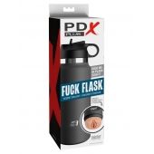 Серый мастурбатор в виде бутылки F*ck Flask - Pipedream - в Калининграде купить с доставкой