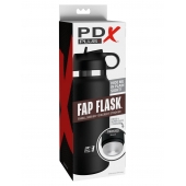 Черный мастурбатор в виде бутылки Fap Flask - Pipedream - в Калининграде купить с доставкой