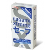 Презервативы Sagami Xtreme Ultrasafe с двойным количеством смазки - 10 шт. - Sagami - купить с доставкой в Калининграде