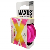 Ароматизированные презервативы Maxus Exotic Mix - 3 шт. - Maxus - купить с доставкой в Калининграде