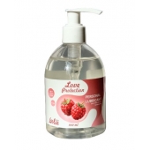 Лубрикант на водной основе Love Protection Raspberry с ароматом малины - 300 мл. - Lola Games - купить с доставкой в Калининграде