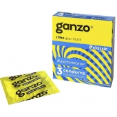 Классические презервативы с обильной смазкой Ganzo Classic - 3 шт. - Ganzo - купить с доставкой в Калининграде