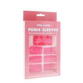 Набор из 7 розовых насадок на пенис ONE-A-DAY PENIS SLEEVES PINK - Seven Creations - в Калининграде купить с доставкой