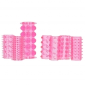 Набор из 7 розовых насадок на пенис ONE-A-DAY PENIS SLEEVES PINK - Seven Creations - в Калининграде купить с доставкой