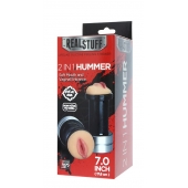 Двусторонний мастурбатор REALSTUFF 2 IN 1 HUMMER MOUTH   VAGINA - ротик и вагина - Dream Toys - в Калининграде купить с доставкой