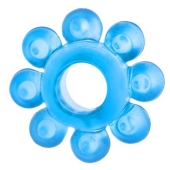 Голубая гелевая насадка-цветок - Toyfa Basic - в Калининграде купить с доставкой