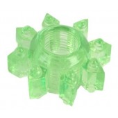 Зеленое эрекционное кольцо-звезда - Toyfa Basic - в Калининграде купить с доставкой