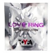 Прозрачное гелевое эрекционное кольцо с шипиками - Toyfa Basic - в Калининграде купить с доставкой