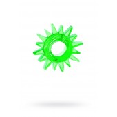 Зеленое эрекционное кольцо-солнце - Toyfa Basic - в Калининграде купить с доставкой