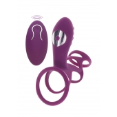 Фиолетовая эрекционная вибронасадка Halo Halo C-Ring Sleeve - Toy Joy - в Калининграде купить с доставкой