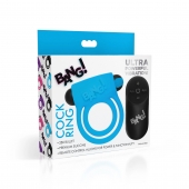 Голубое эрекционное виброкольцо 28X Remote Control Vibrating Cock Ring   Bullet - XR Brands - в Калининграде купить с доставкой