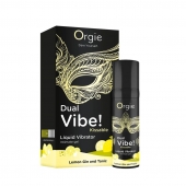 Съедобный жидкий вибратор Dual Vibe! со вкусом лимонного джина с тоником - 15 мл. - ORGIE - купить с доставкой в Калининграде