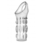 Прозрачная насадка на пенис Stretchy Studded Penis Sleeve Ring - Blush Novelties - в Калининграде купить с доставкой