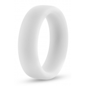 Белое люминесцентное эрекционное кольцо Silicone Glo Cock Ring - Blush Novelties - в Калининграде купить с доставкой