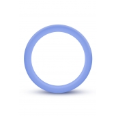 Голубое люминесцентное кольцо Silicone Glo Cock Ring - Blush Novelties - в Калининграде купить с доставкой