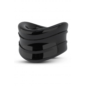 Черное эрекционное кольцо на мошонку Beef Ball Stretcher Snug - Blush Novelties - в Калининграде купить с доставкой