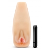 Мастурбатор-вагина с вибрацией Soft   Wet Natasha Realistic Beige Masturbator - Blush Novelties - в Калининграде купить с доставкой