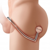 Кольцо на пенис с анальным стимулятором Stainless Steel Anal Hook   Cock Ring - BlueLine - в Калининграде купить с доставкой
