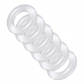 Комплект из 6 прозрачных эрекционных колец Ring Master Custom Ball Stretcher Kit - XR Brands - в Калининграде купить с доставкой