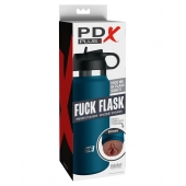 Смуглый мастурбатор-вагина в синей колбе F*ck Flask - Pipedream - в Калининграде купить с доставкой