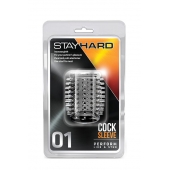 Прозрачная насадка с шипами STAY HARD COCK SLEEVE 01 CLEAR - Blush Novelties - в Калининграде купить с доставкой