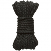 Черная верёвка для связывания и фиксации Bind Tie - 9,14 м. - Doc Johnson - купить с доставкой в Калининграде