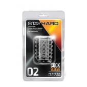 Прозрачная насадка на пенис с шишечками STAY HARD COCK SLEEVE 02 CLEAR - Blush Novelties - в Калининграде купить с доставкой