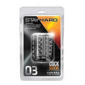 Прозрачная насадка с шипами и шишечками STAY HARD COCK SLEEVE 03 CLEAR - Blush Novelties - в Калининграде купить с доставкой