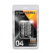 Прозрачная насадка с бороздками STAY HARD COCK SLEEVE 04 CLEAR - Blush Novelties - в Калининграде купить с доставкой