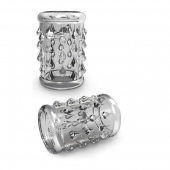 Прозрачная насадка с капельками STAY HARD COCK SLEEVE 05 CLEAR - Blush Novelties - в Калининграде купить с доставкой