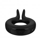 Черное эрекционное кольцо Marry Me Rechargeable Vibrating Cockring - Adrien Lastic - в Калининграде купить с доставкой