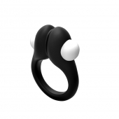 Черное эрекционное кольцо Zippy Vibrating Ring With Bullet - Adrien Lastic - в Калининграде купить с доставкой