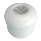 Белый сквозной мастурбатор Crystle - Baile - в Калининграде купить с доставкой