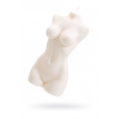 Белая интерьерная свеча в форме женского торса - 850 гр. - Pecado - купить с доставкой в Калининграде