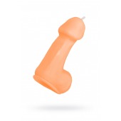 Оранжевая свеча в форме пениса - 47 гр. - Pecado - купить с доставкой в Калининграде